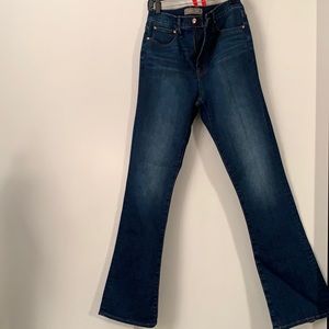 EUC J.Crew Point Sur skinny flair jeans. High rise. Indigo. sz 28